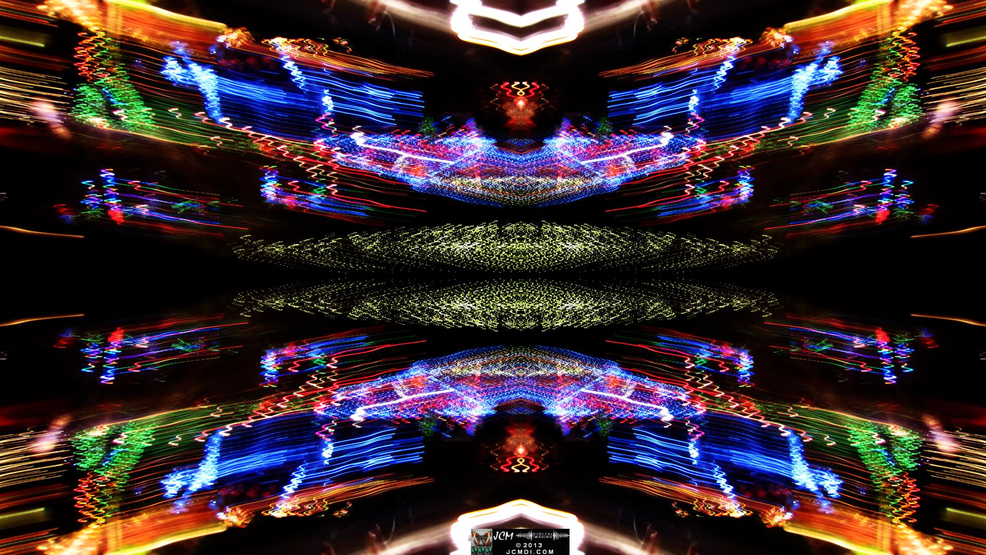 Wakefield Holiday Lightshow 2013 Quadroscopic long exposure artwork